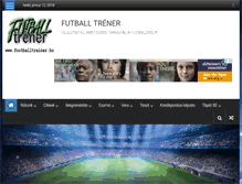 Tablet Screenshot of footballtrainer.hu